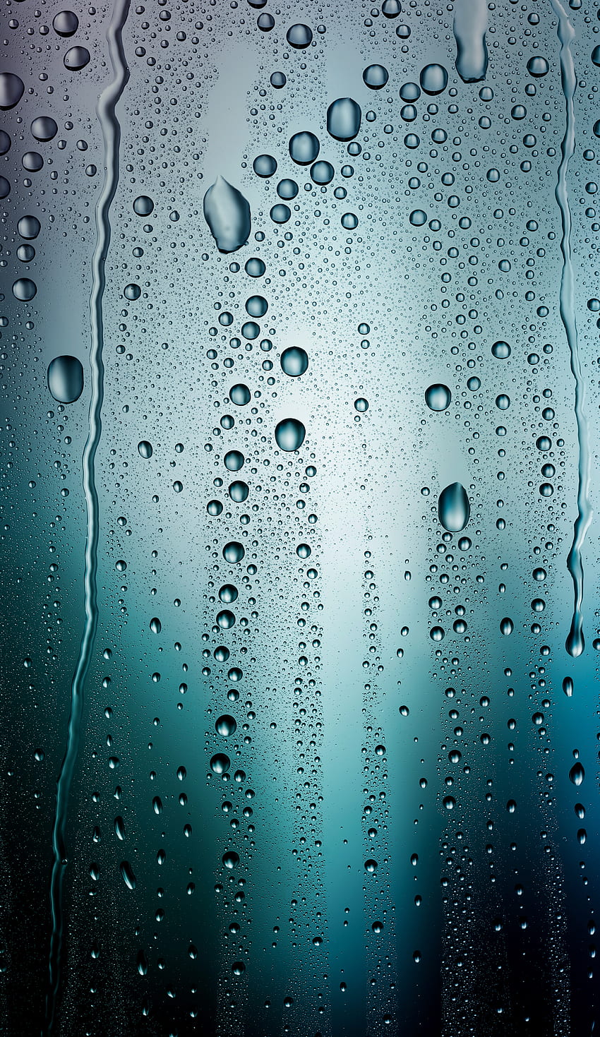 of rainwater drops on window & glass. HD phone wallpaper