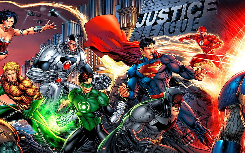 Comics Justice League Flash Superman Green Lantern Batman Wonder, Team Flash  HD wallpaper | Pxfuel