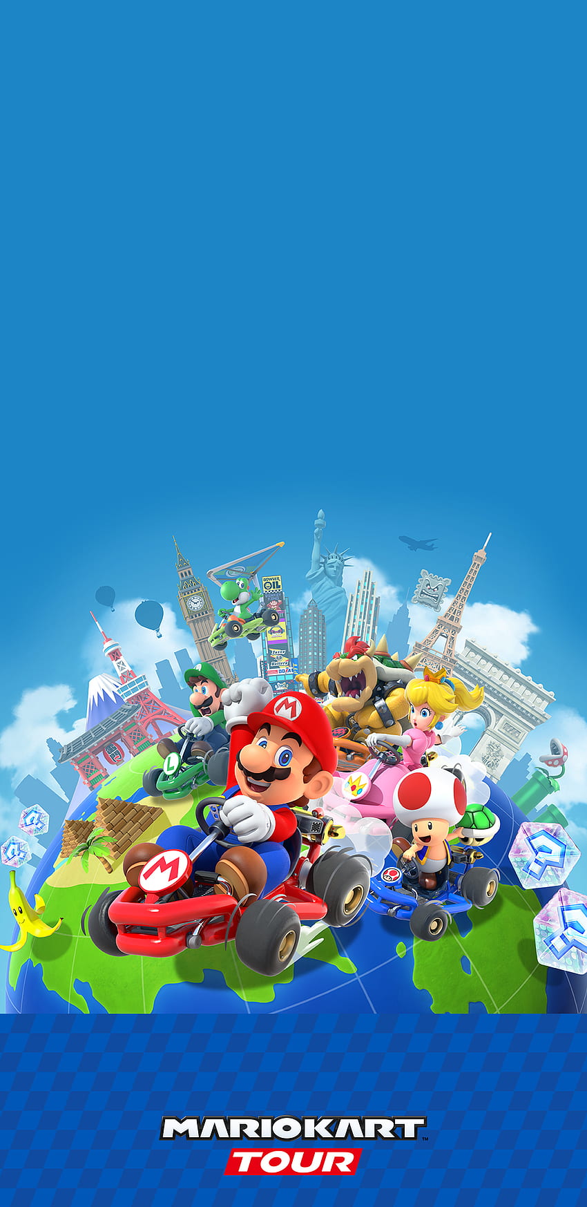 Visite de Mario Kart sur iPhone Fond d'écran de téléphone HD