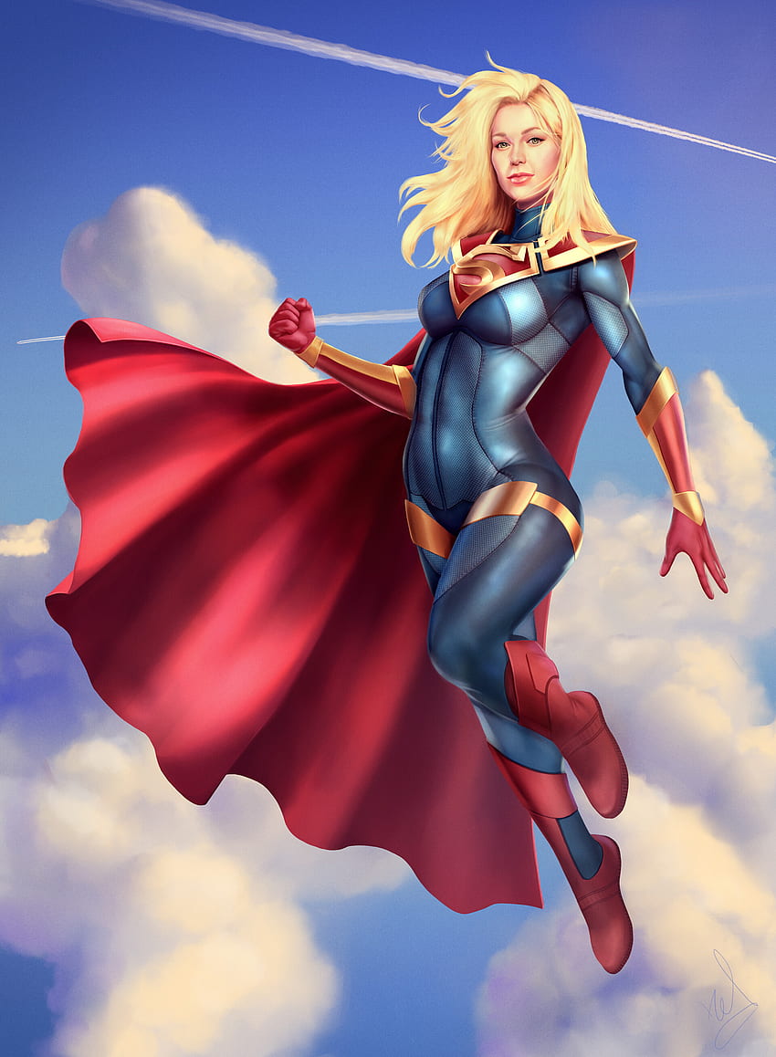 ArtStation - Supergirl Injustice 2 - Melissa Benoist (fan art), Red Bakhmutov HD phone wallpaper