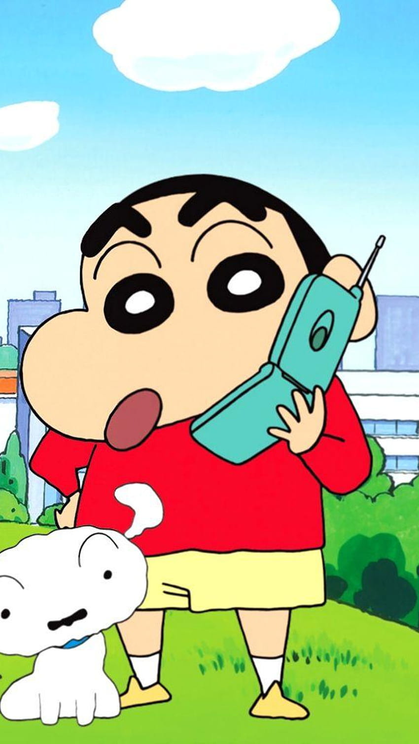 Shin-chan hablando fondo de pantalla del teléfono