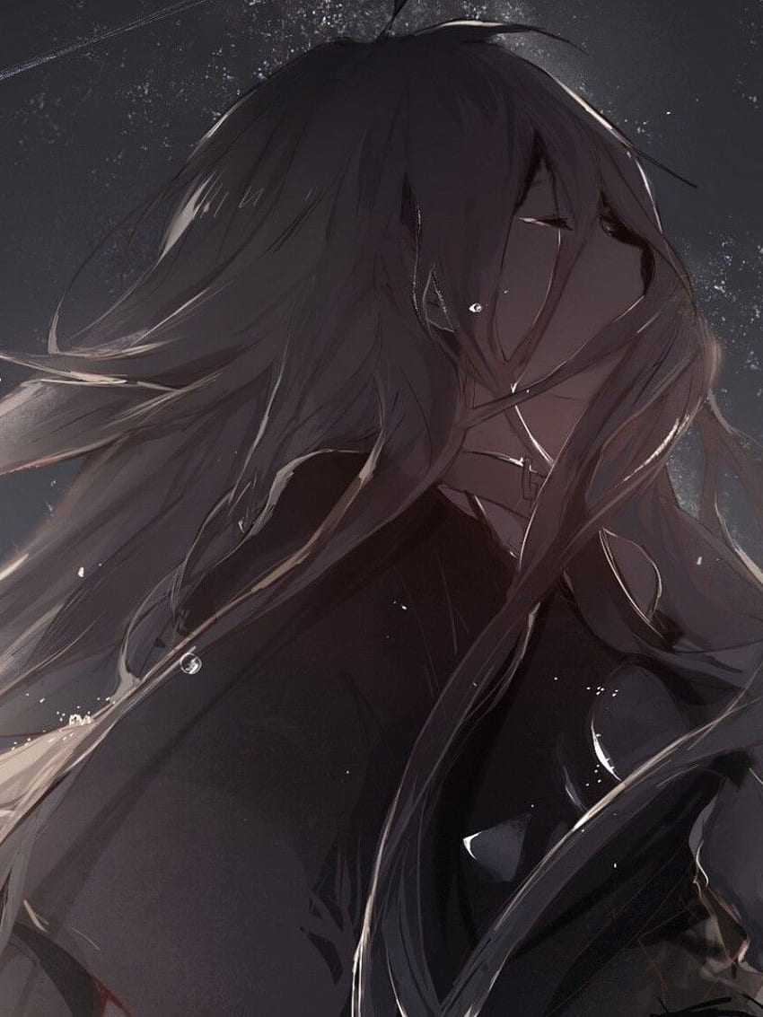 Download Tears of sadness fall like rain as this crying anime stares  silently into the night Wallpaper  Wallpaperscom