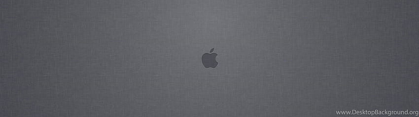 Linen & Logo Apple Dari Latar Belakang Layar Masuk Mac OS X Lion, Dual Monitor Apple Wallpaper HD