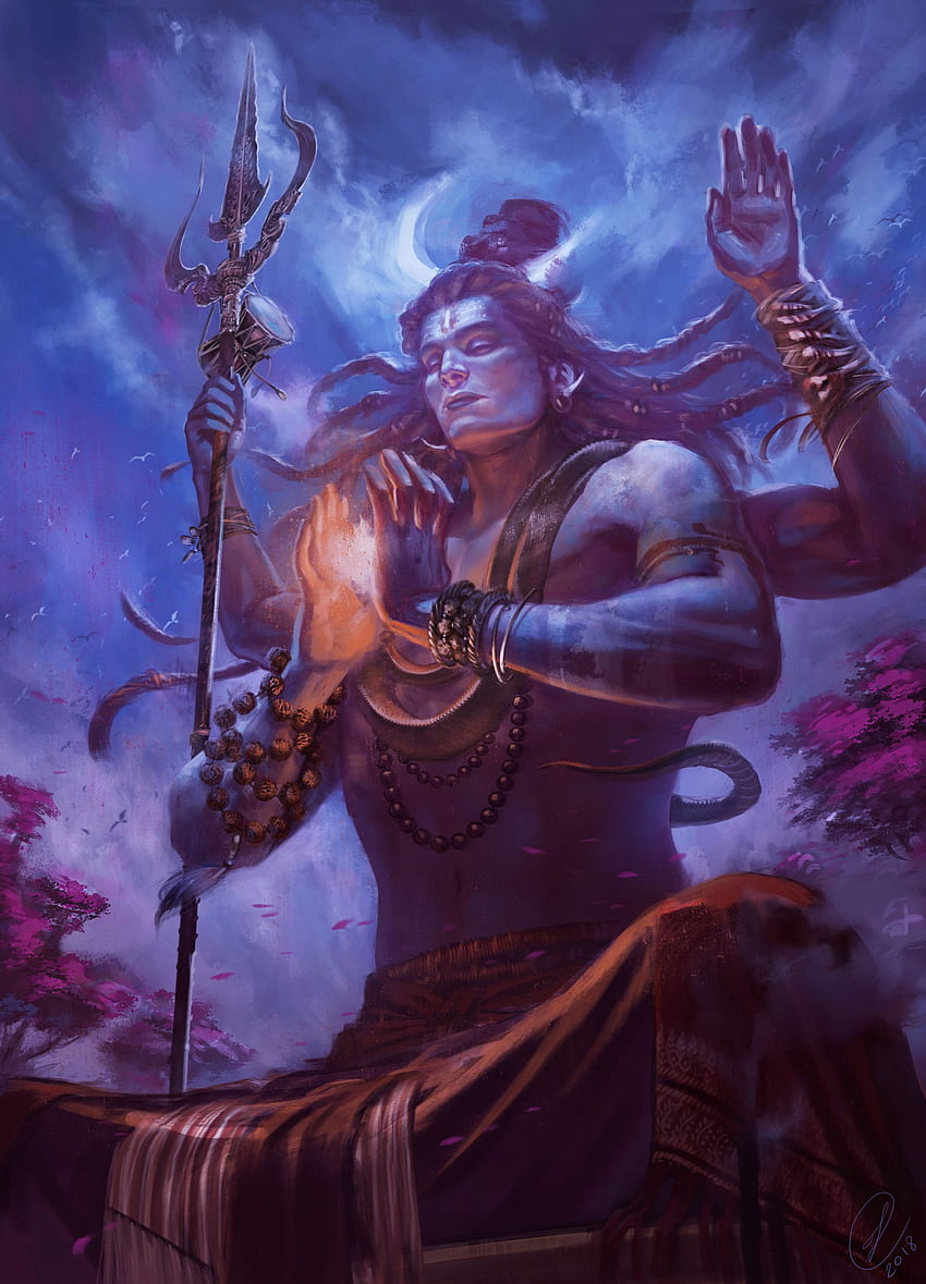 ArtStation - L'âge des panthéons - Shiva, Federica Costantini. Shiva en colère, art de Shiva, Shiva, Seigneur Shiva en colère Fond d'écran de téléphone HD