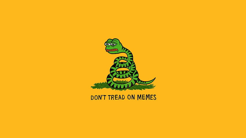 Забавен мем със змия - фон на Пепе, жабата Пепе HD тапет