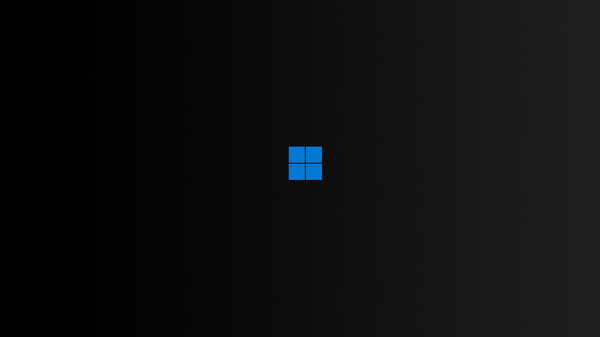 Минимален Windows 11: R, черен Windows 11 HD тапет
