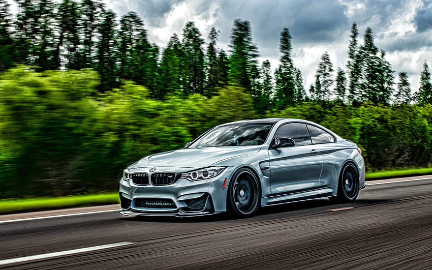 2022, BMW M4 Coupe, F82, , front view, silver coupe, BMW F82, new silver BMW  M4, German cars, BMW HD wallpaper | Pxfuel