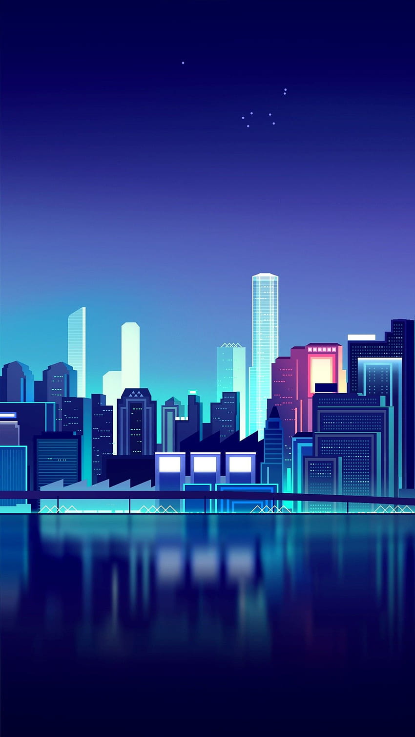 Rascacielos de gráficos creativos. Ilustración de la ciudad, Ciudad abstracta, de la ciudad, Vector de la ciudad fondo de pantalla del teléfono