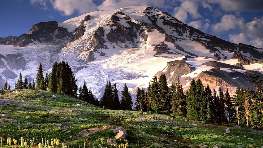 nature, Landscape, Mount Rushmore, Seattle Mountains HD wallpaper