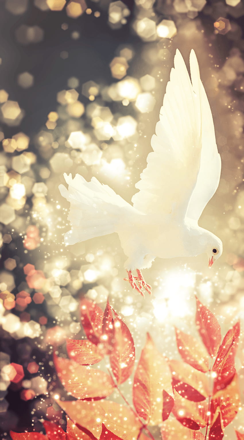 Dove of Peace Flying Wallpaper Mural by Magic Murals