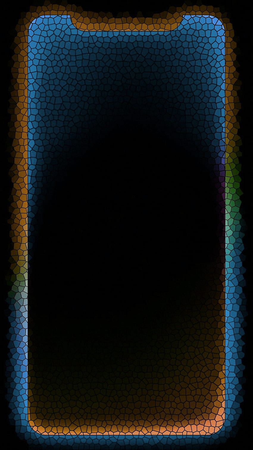 Iphone, edge, lock-screen, mosaic, colors HD phone wallpaper