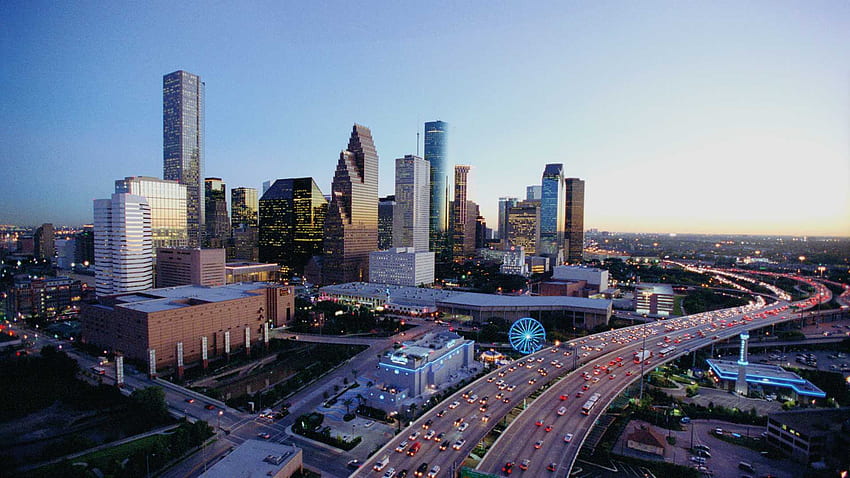 Getting Around Houston. Houston Transportation Options, Downtown Houston Skyline HD wallpaper