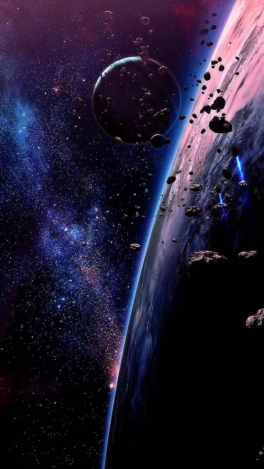 Andre Bundle auf AMOLED (Space) im Jahr 2019, Super Cool Space HD-Handy-Hintergrundbild