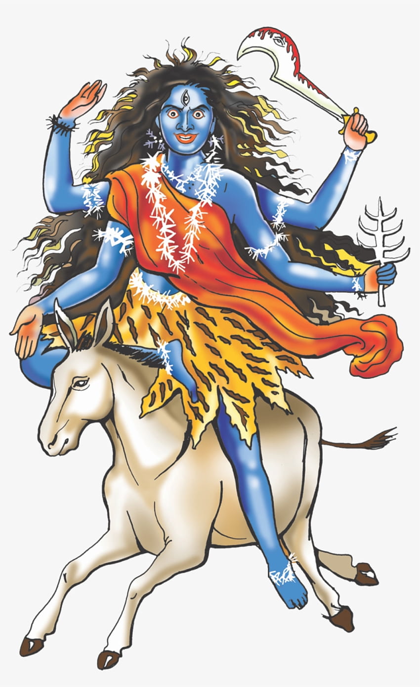 Happy Navratri Beautiful Maa Durga Sketch Colorful Background, Navratri,  Happy, Shubh Background Image And Wallpaper for Free Download