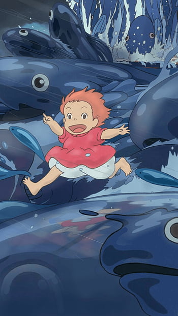 Ponyo ve Sosuke, anime, vay, ponyo, sosuke, sevimli HD duvar kağıdı