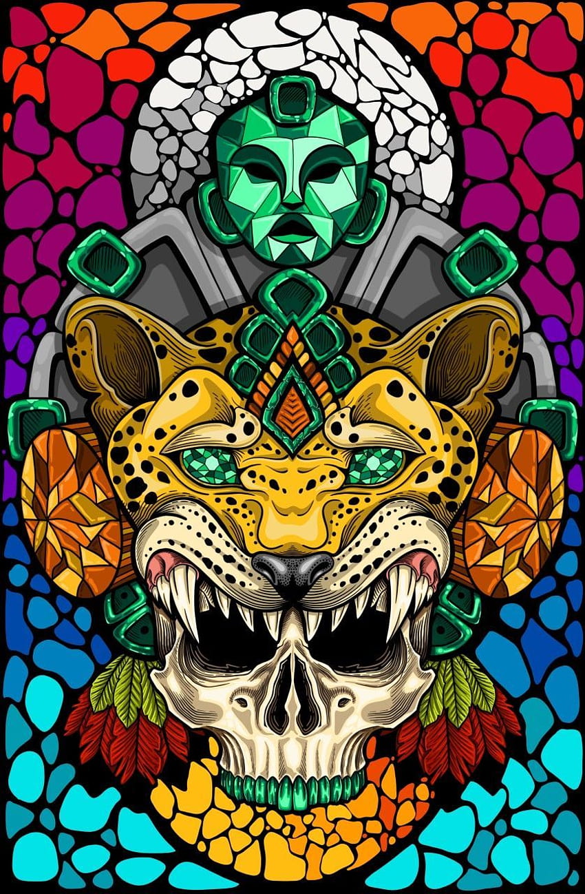 Guerrero-Jaguar. Arte Azteca, Obras de, Maya-Kunst HD-Handy-Hintergrundbild