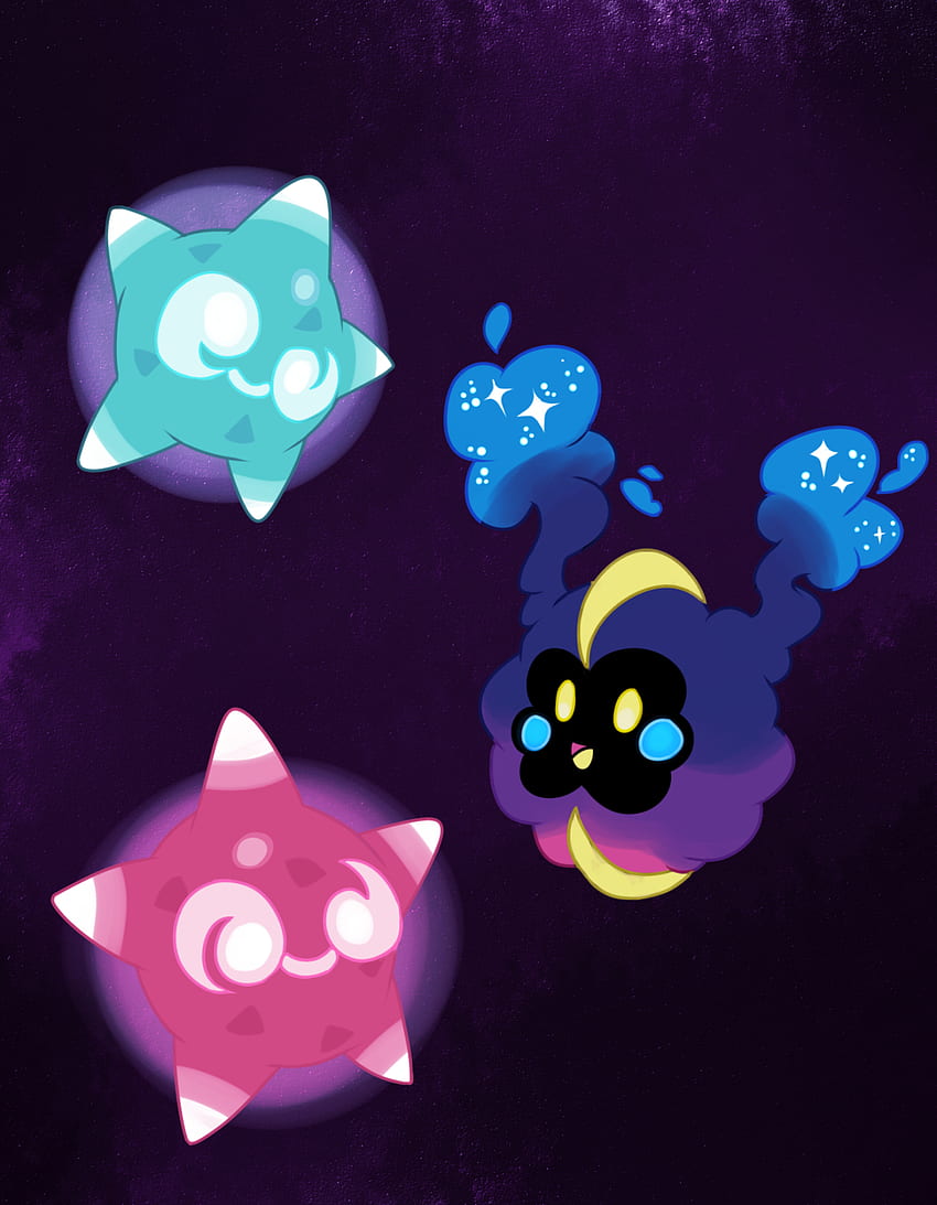 Cosmog et Minior. Pokemon, Pokemon mignon, Pokemon solgaleo Fond d ...