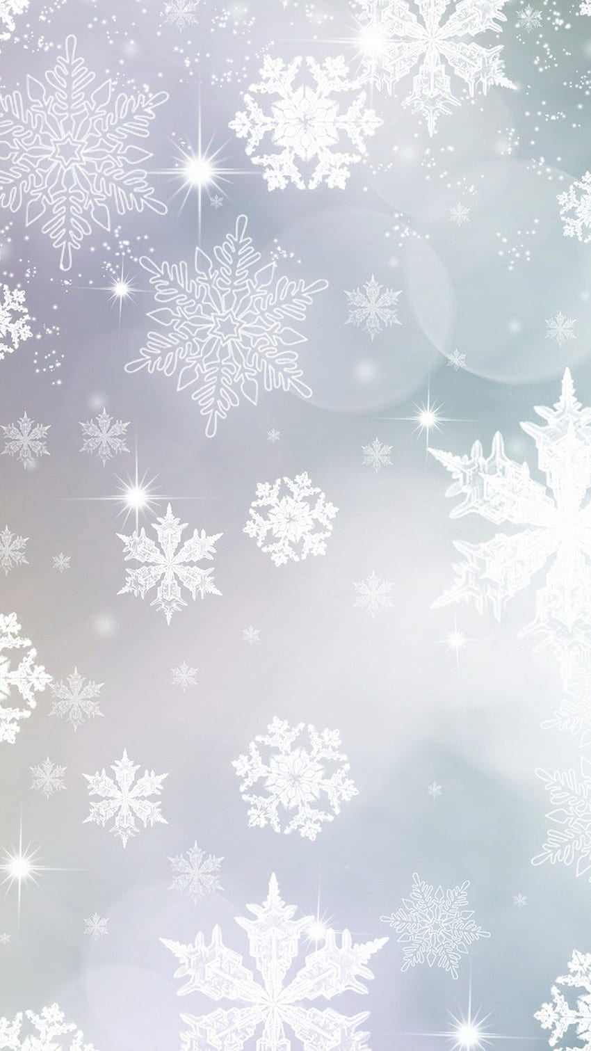light blue and purple snowflakes Christmas iPhone 6 plus HD phone wallpaper
