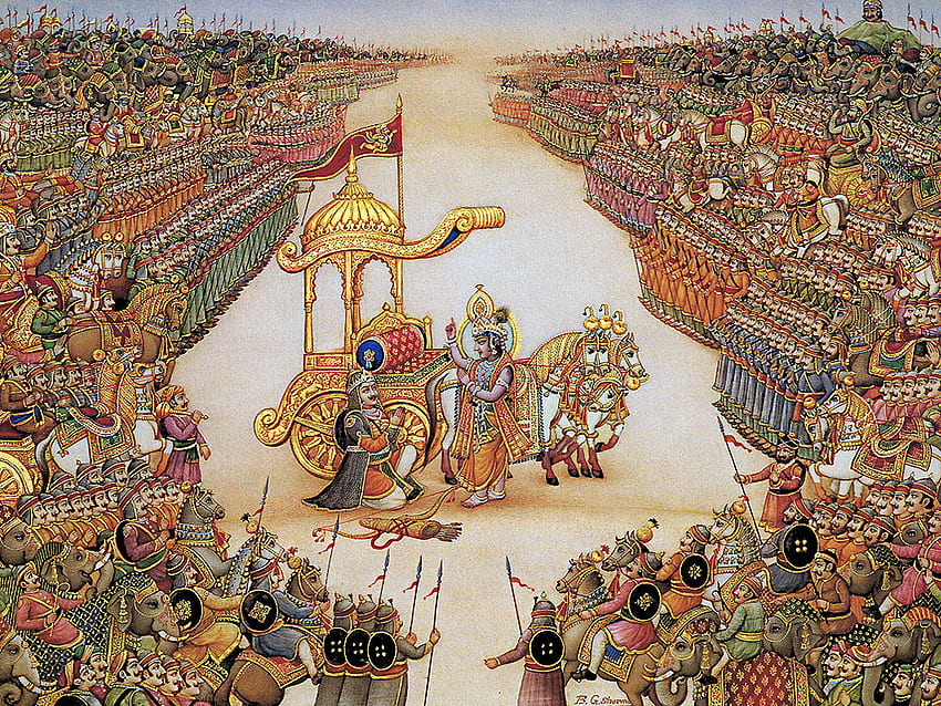 Mahabharata Krishna HD wallpaper