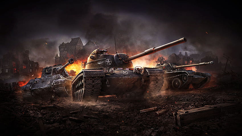 Amerikanische Panzer. aus World of Tanks Blitz HD-Hintergrundbild