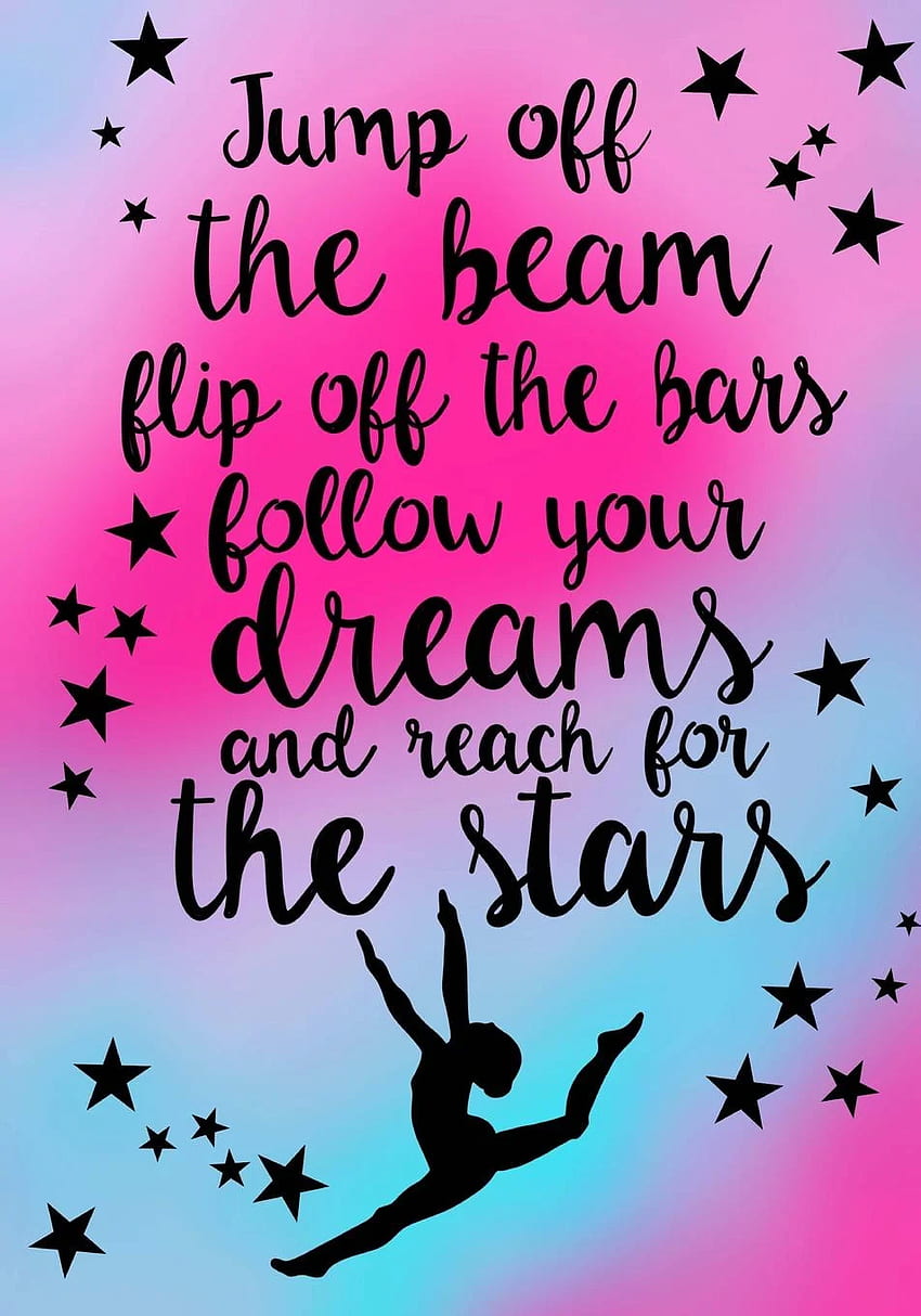 Jump Off the Beam.(Gymnastics Journal for Girls): Lined Journal, Cute Gymnastics HD phone wallpaper