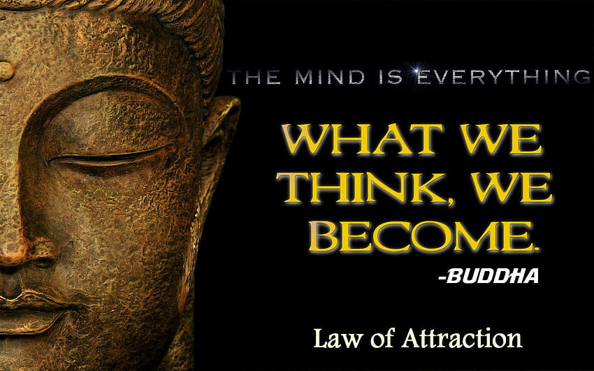 Закон на привличането - Цитати на Буда за съмнение HD тапет