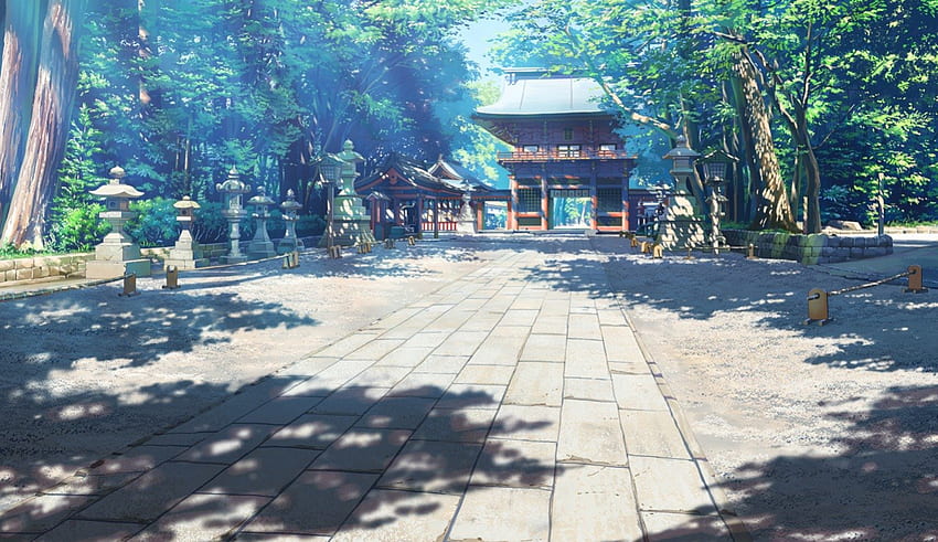 Shrine, shadow, shade, beauty, nice, scenery, 3d, cg, scenic, , road, scene, gate, path, house, landscape, beautiful, anime, pretty, love, building, street, nature, lovely, forest, realistic HD wallpaper
