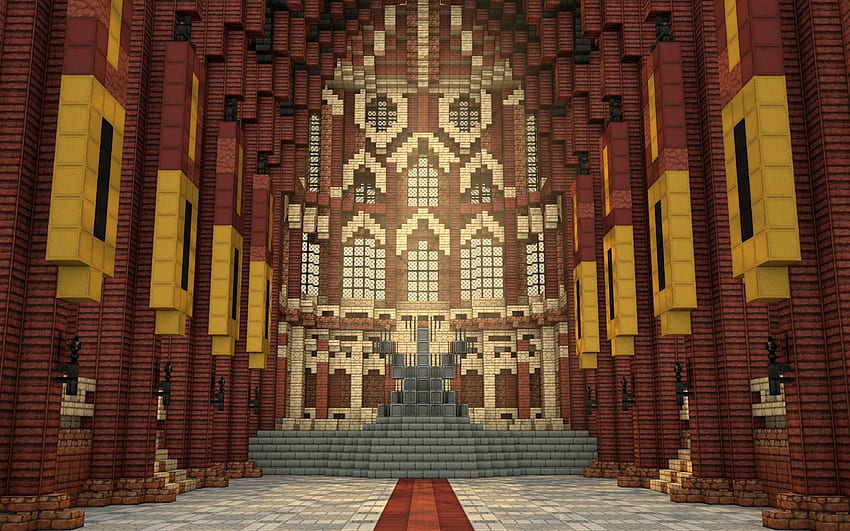 Железният трон (рендър на minecraft): игри, средновековен трон HD тапет