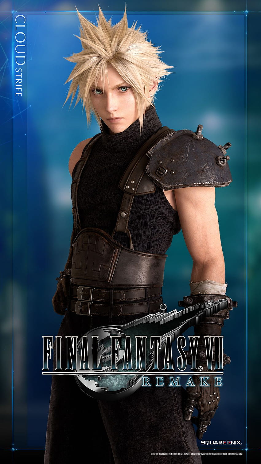 Final Fantasy VII Remake получава официално Hero Cloud Strife HD тапет за телефон