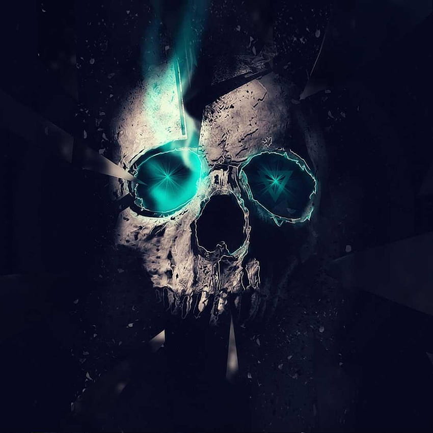 Skulls Live за Android, Crazy Skull HD тапет за телефон