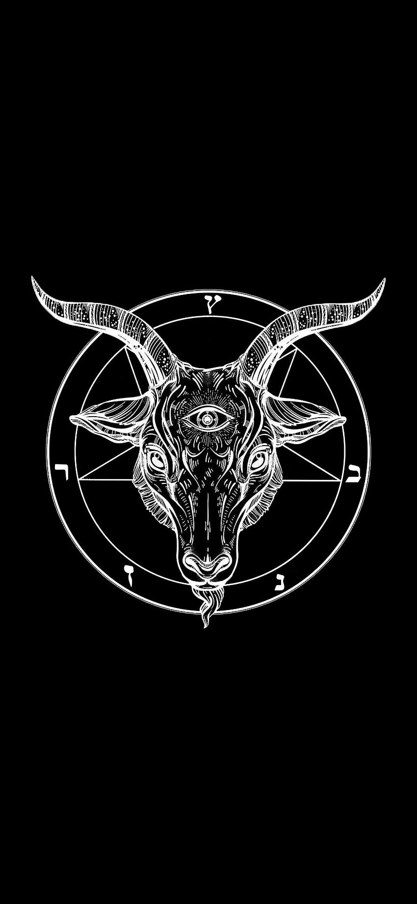 I don't know the original artist but I made a Baphomet since I couldn't seem to find any I liked. []. Satanic art, Goth , Baphomet, 666 Devil HD phone wallpaper