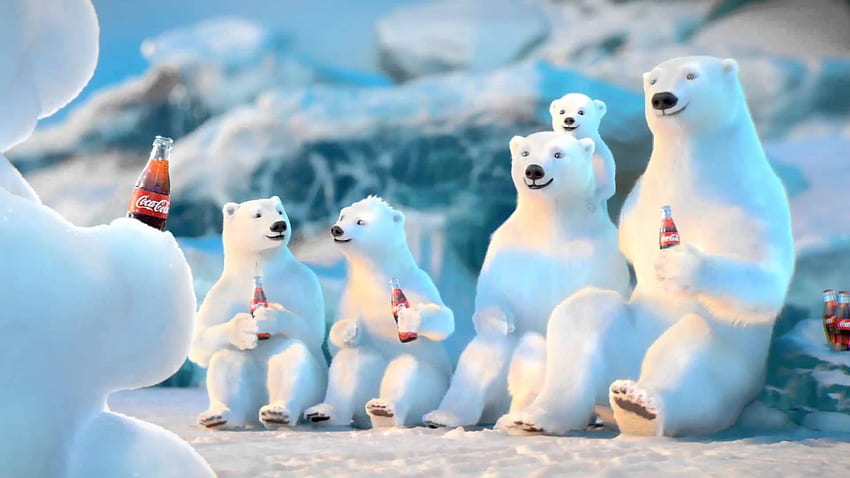 Coca Cola Polar Bear, Cool Polar Bear HD wallpaper