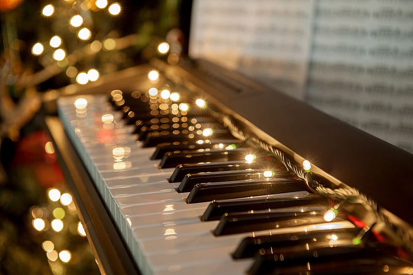 Klassische Weihnachtslieder und Musik für die Weihnachtszeit. Klavier, Klavier, Weihnachtsklavier HD-Hintergrundbild