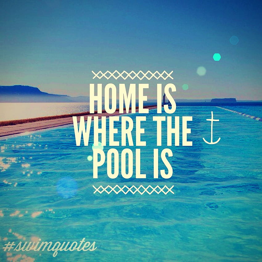 Home is where the pool is HD phone wallpaper