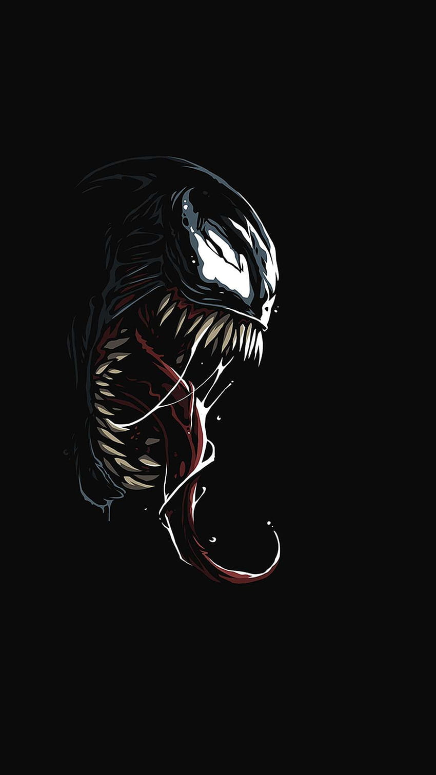 Black Venom, Venom Red and Black HD phone wallpaper | Pxfuel