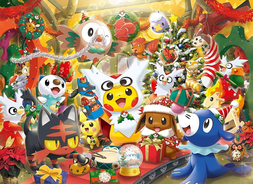 This ridiculously perfect Pokemon Christmas (Serebii's new Facebook cover ). Christmas pokemon, Anime christmas, Pokemon, Christmas Eevee HD wallpaper