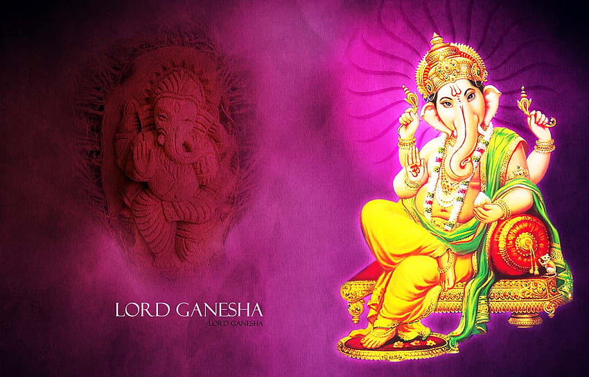 Dewa Ganesha yang selalu hijau, Ganesh yang keren Wallpaper HD