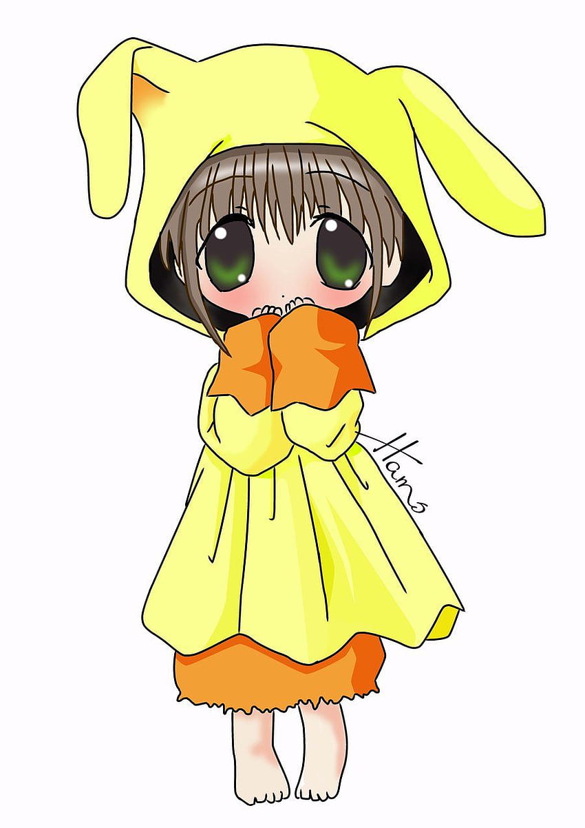 bunny bunnygirl rabbit white onesie animal pet  Cute Anime Bunny  Girl HD Png Download  Transparent Png Image  PNGitem