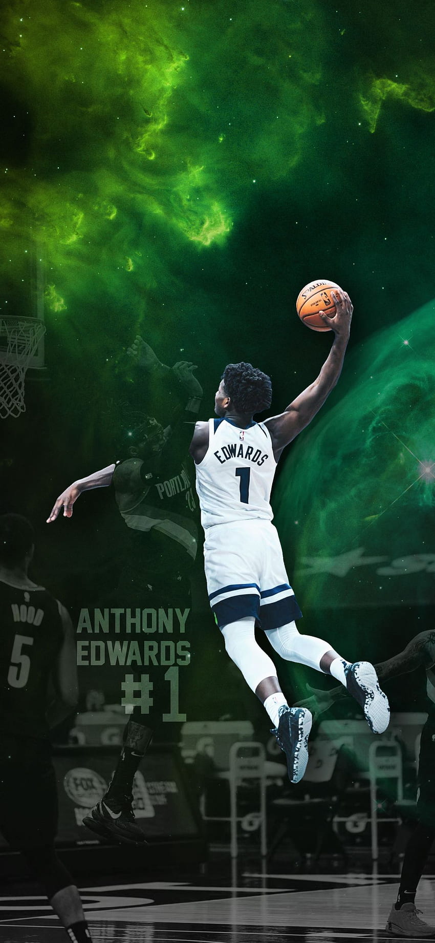 Minnesota Timberwolves NBA-Basketball, Anthony Edwards HD-Handy-Hintergrundbild