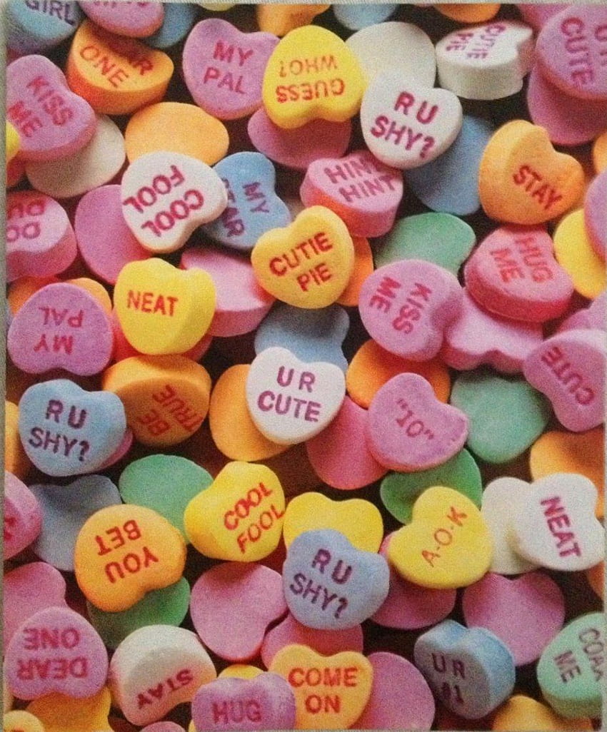 Sweets for Your Sweetie. Valentines day hearts, Valentine candy, Heart candy HD phone wallpaper