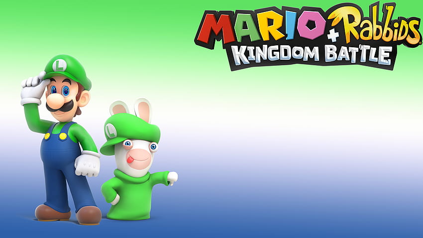 Mario + Rabbids Kingdom Battle Luigi & Rabbid Luigi HD wallpaper | Pxfuel