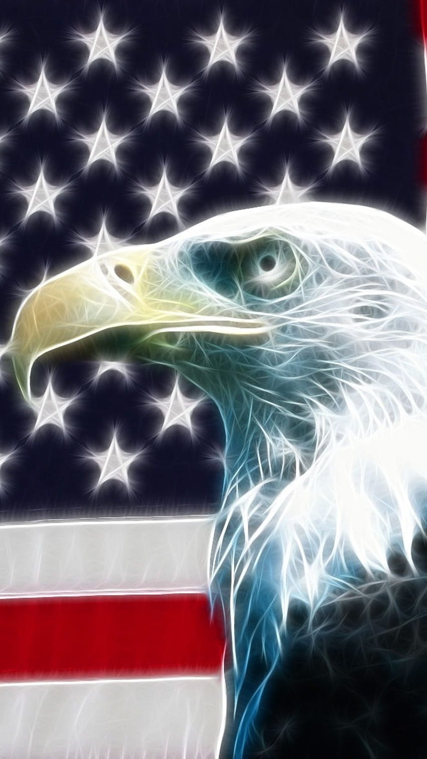 American Flag, Eagle, Background HD phone wallpaper
