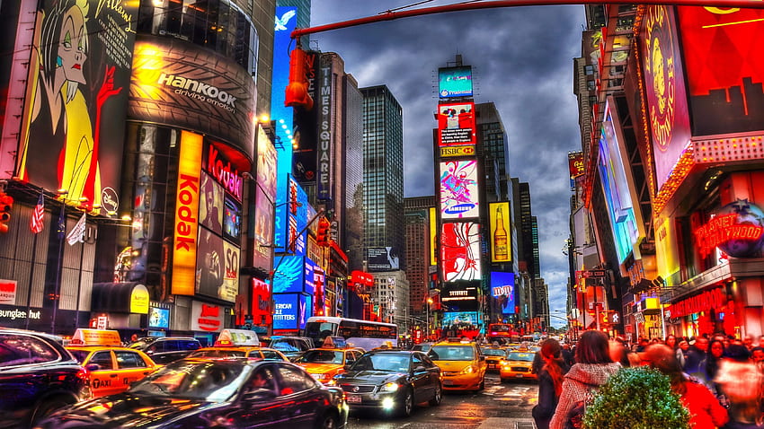 Times Square y , New York Time Square fondo de pantalla