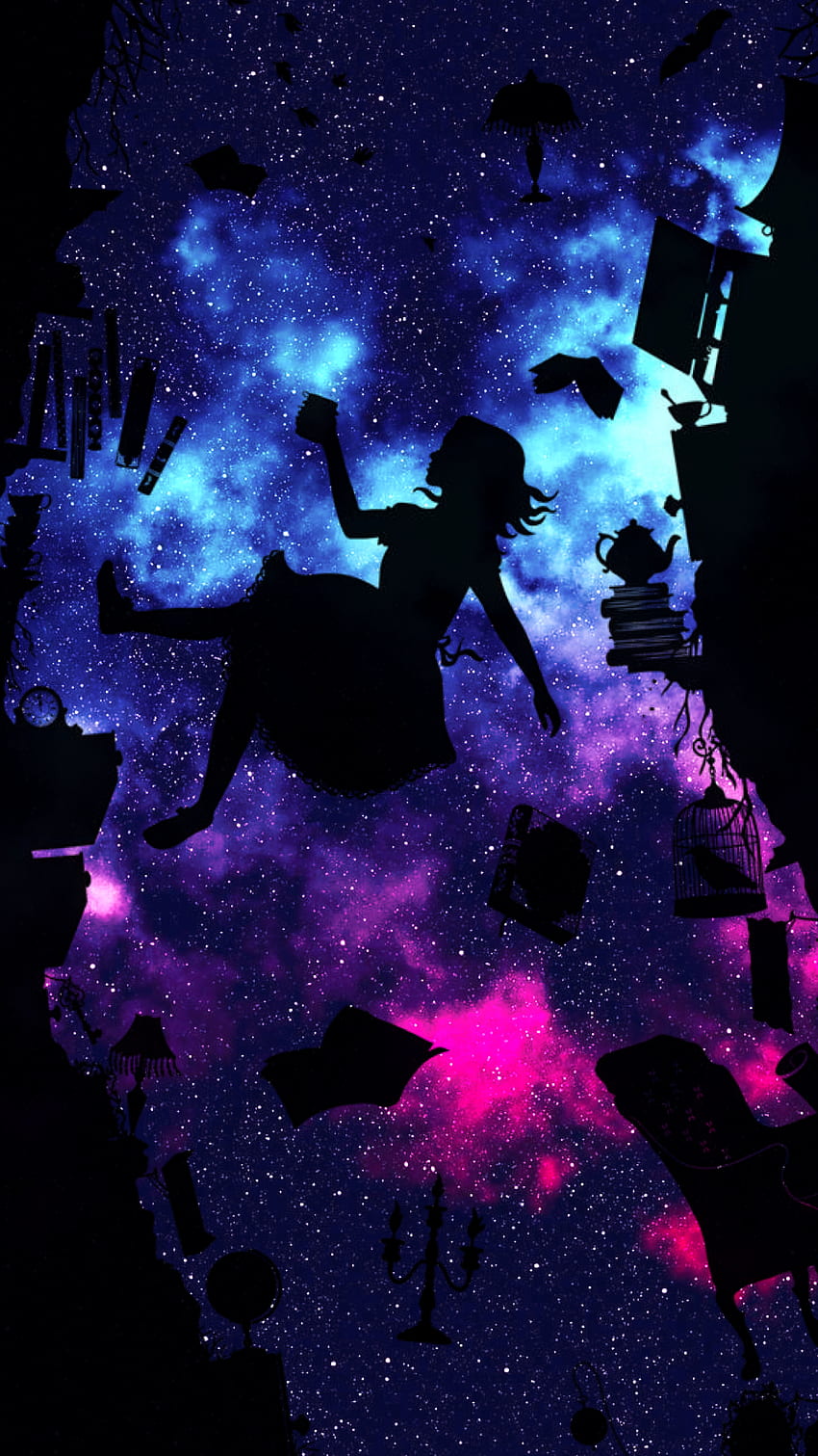 Alice im Wunderland-Galaxie. Galaxie, schön, Hintergrund HD-Handy-Hintergrundbild