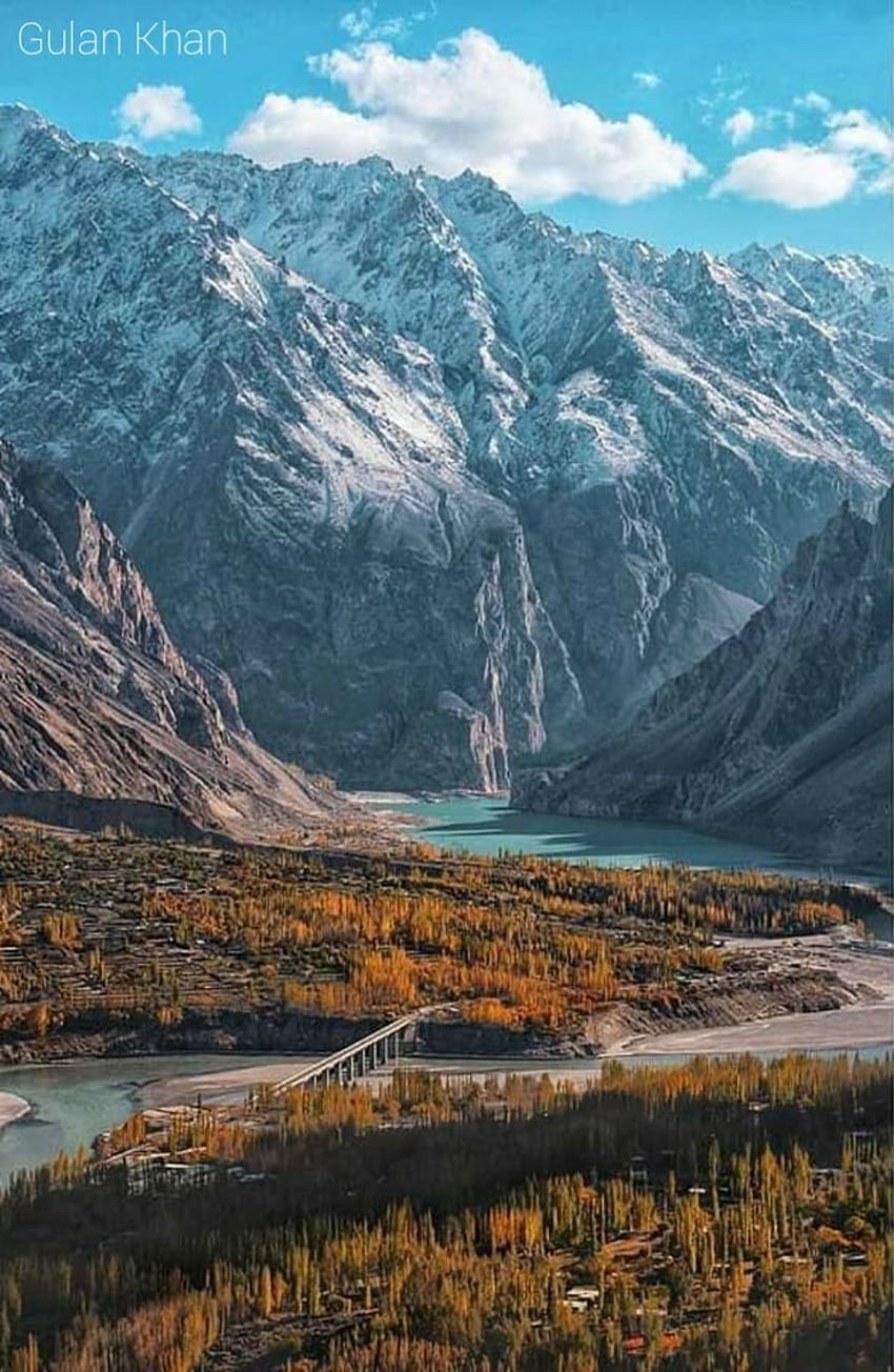 Grande beauté de la grande vallée de Hunza Gilgit Baltistan Pakistan. Beaux endroits à visiter, Vallée de Hunza, Beaux endroits pour voyager Fond d'écran de téléphone HD