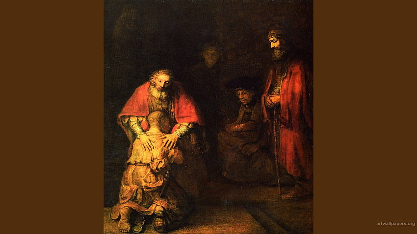 Rembrandt Van Rijn Powrót syna marnotrawnego Tapeta HD