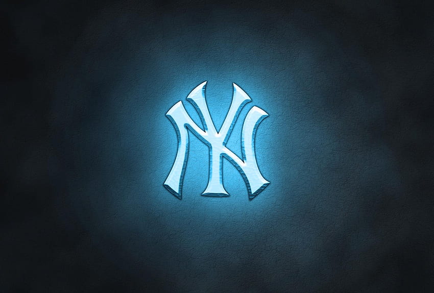 Download New York Yankees 3D Logo Pinstripes Wallpaper