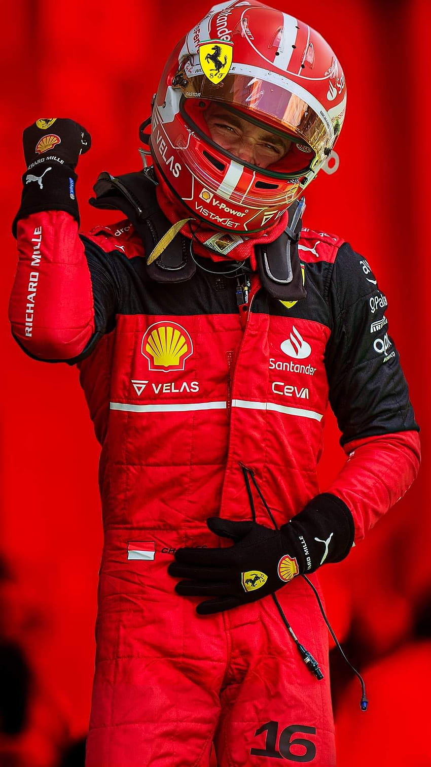 Charles Leclerc, merah, sports_gear, pengemudi, helm, ferrari, formula-1, formula-satu, monako wallpaper ponsel HD