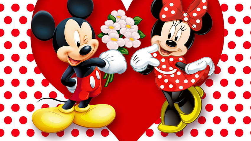 Resolução de alta qualidade do Mickey e Minnie Mouse, Neon Minnie Mouse papel de parede HD