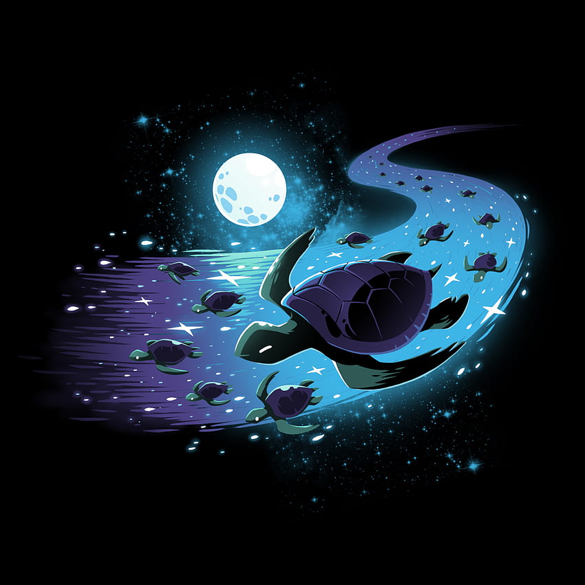 Celestial Current. Funny, Cute, & Nerdy T Shirts, Space Turtle HD phone wallpaper